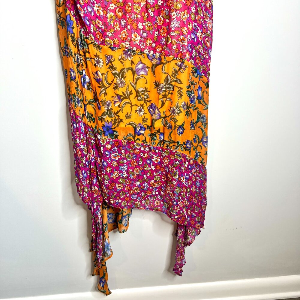 Anthropologie Hanky Hem Midi Dress Floral Slip Dress Fairycore Cottagecore 16W - Picture 6 of 8